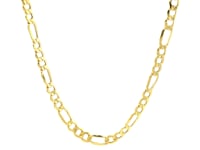 10k Yellow Gold Lite Figaro Chain (4.70 mm)