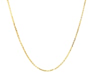 10k Yellow Gold Diamond Cut Cable Link Chain 0.8mm