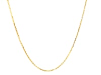 14k Yellow Gold Diamond Cut Cable Link Chain (0.87 mm)