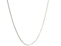 14k White Gold Round Wheat Chain (1.00 mm)