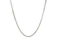 14k White Gold Classic Box Chain (1.10 mm)