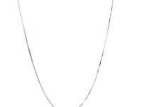 10k White Gold Classic Box Chain 0.6mm 