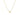 14k Yellow Gold 17 inch Necklace with Round White Topaz