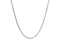 Sterling Silver Rhodium Plated Box Chain (1.30 mm)