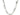 Rhodium Plated Sterling Silver Figaro Style Chain (8.10 mm)