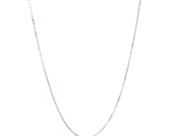 14k White Gold Cable Link Chain 0.5mm 