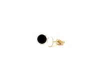 14k Yellow Gold Polished Round Post Earrings