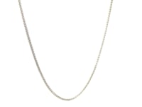 18k White Gold Round Wheat Chain 1.4mm