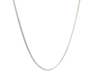 18k White Gold Round Wheat Chain (1.20 mm)