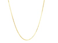 14k Yellow Gold Diamond Cut Cable Link Chain (1.10 mm)