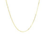 10k Yellow Gold Diamond Cut Cable Link Chain (1.10 mm)