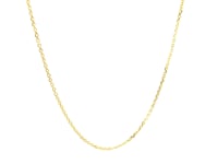 14k Yellow Gold Diamond Cut Cable Link Chain (1.10 mm)