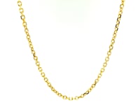 2.3mm 14k Yellow Gold Diamond Cut Cable Link Chain