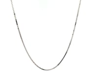 10k White Gold Classic Box Chain (0.94 mm)