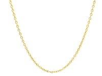 14k Yellow Gold Round Cable Link Chain (1.50 mm)