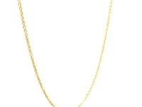 14k Yellow Gold Round Cable Link Chain (1.1 mm)