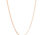 14k Pink Gold Oval Cable Link Chain (0.97 mm)