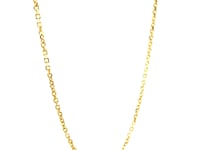 14k Yellow Gold Diamond Cut Cable Link Chain (1.50 mm)