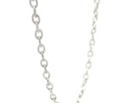 14k White Gold Pendant Chain with Textured Links (2.90 mm)