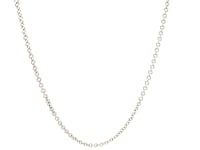 14k White Gold Round Cable Link Chain 1.9mm