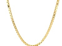 14k Yellow Gold Semi Solid Box Chain (2.50 mm)