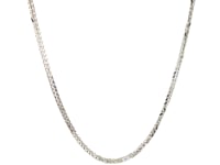 14k White Gold Square Wheat Chain (1.80 mm)