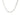 14k White Gold Solid Curb Chain (3.60 mm)