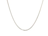 14k White Gold Gourmette Chain (1.40 mm)