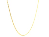 14k Yellow Gold Round Cable Link Chain (1.20 mm)