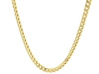 10k Yellow Gold Semi Solid Miami Cuban Chain (4.50 mm)