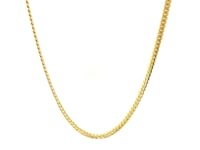 2.6mm 10k Yellow Gold Classic Solid Miami Cuban Chain