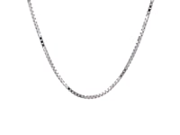 14k White Gold Classic Box Chain (1.40 mm)