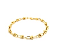 14k Yellow Gold 7 1/2 inch Jax Chain Bracelet