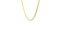 14k Yellow Gold Diamond Cut Round Wheat Chain (1.20 mm)