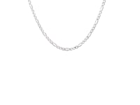 14k White Gold Solid Figaro Chain (1.90 mm)