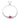 Adjustable Graduate Fuchsia & Clear CZ Bolo Style Tennis Bracelet