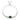 Adjustable Graduated Emerald Green & Clear CZ Bolo Style Tennis Bracelet