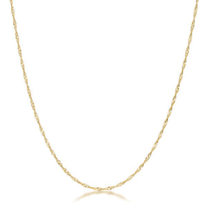 16 Inch Gold Twisted Fashion Chain