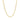 2.75mm 10k Yellow Gold Solid Diamond Cut Rope Chain