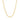 3.5mm 14k Yellow Gold Pendant Chain with Textured Links