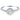 14k White Gold Diamond Halo Collar Engagement Ring Mounting