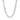 Rhodium Plated 7.2mm Sterling Silver Curb Style Chain