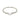 Sterling Silver Rhodium Plated Chain Bracelet with a Flat Heart Station