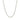 2.5mm 14k White Gold Solid Diamond Cut Rope Chain