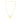 Toggle Necklace with Heart Charm in 14k Yellow Gold