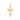 14k Two-Tone Gold Fancy Cross Pendant with Diamond Cuts