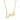 14k Yellow Gold 18 inch Necklace with Gold and Diamond Love Symbol