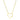 14k Yellow Gold Paperclip Chain Necklace with Heart Carabiner Clasp