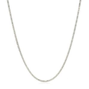 14k White Gold Lumina Pendant Chain 1.0mm