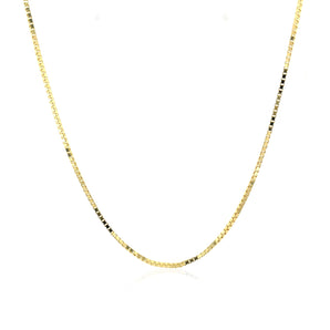 10k Yellow Gold Classic Box Chain 1.0mm